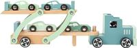 Small Foot - houten vrachtwagen transporter chicago met auto's, 9dlg. - thumbnail
