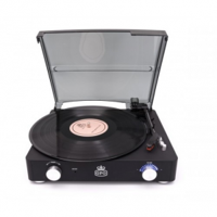 GPO SW508CBLA STYLO II Turntble with Speakers Rubberised Black - thumbnail