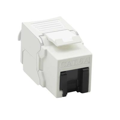 VALUE Cat.6A (Class EA) Keystone, RJ-45, onafgeschermd, zilver, zonder gereedschap, wit VALUE Cat.6A (Class EA) Keystone, RJ-45, onafgeschermd, zilver, zonder gereedschap, wit