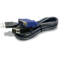 TrendNet KVM Adapter 1.5 m Zwart - thumbnail