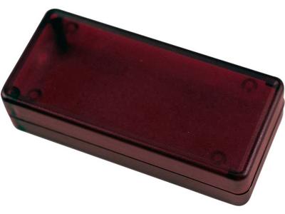 Hammond Electronics 1551CTRD Universele behuizing 15 x 30 x 65 ABS Rood (transparant) 1 stuk(s)