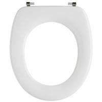 Pressalit 2000 closetzitting met RVS univerticalscharnier UN3 wit 49000-un3999 - thumbnail