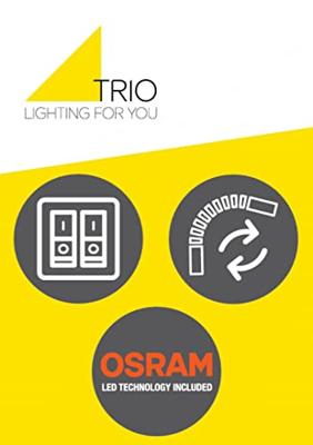 Trio WandlampSeries 2711 met leeslamp en zwarte kap - 271170202