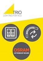 Trio WandlampSeries 2711 met leeslamp en zwarte kap - 271170202 - thumbnail