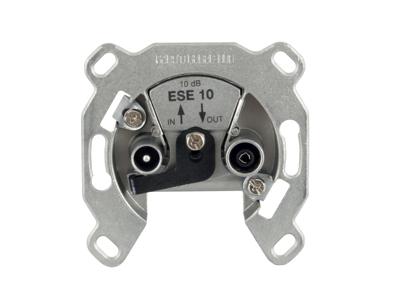 Kathrein ESE 10 Antennedoos BK, Satelliet, TV, FM Schroefbevestiging, Inbouw (in muur) Loop-through outlet