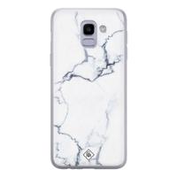 Samsung Galaxy J6 (2018) siliconen hoesje - Marmer grijs - thumbnail