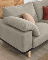 Kave Home 3-zits Bank 'Noa', kleur Beige / Naturel - thumbnail