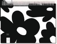 Pepa Lani Family Planner 2026 Zwart Wit Flowers - thumbnail