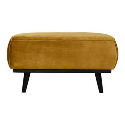 WOOOD Hocker 'Statement' Velvet, kleur Honing Geel