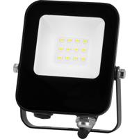 LED Bouwlamp 10W - Waterdicht IP65 - Koud Wit 6500K - Mat Zwart Aluminium - thumbnail