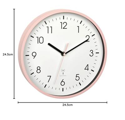 TFA Dostmann 60.3550.16 Wandklok Zendergestuurd 24.5 cm x 42 mm Roze