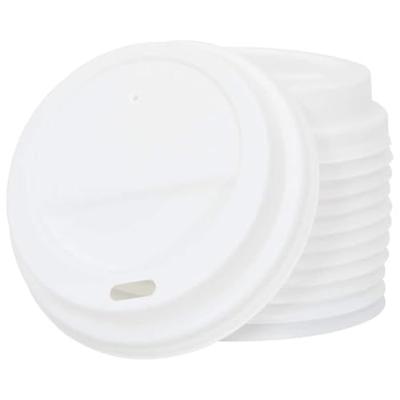 VidaXL Papieren koffiebekerdeksels ø80 mm 8oz 1000 st kunststof wit