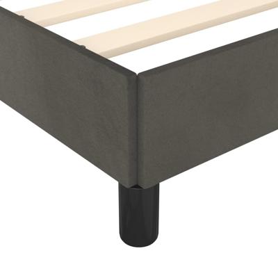Bedframe zonder matras 80x200 cm fluweel donkergrijs