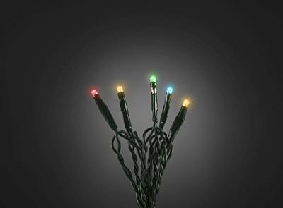 Konstsmide 6350-520 Micro-lichtketting Binnen werkt op het lichtnet Aantal lampen 10 LED Meerkleurig Verlichte lengte: 0.63 m