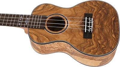 Flight Supernatural Series DUC410 QA Quilted Ash concert ukelele met gigbag