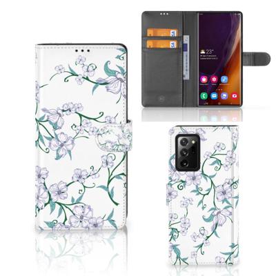 Samsung Galaxy Note20 Ultra Uniek Hoesje Blossom White
