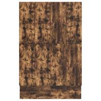 Opbergbedframe Gerookt eiken 236.5 x 150 x 31.5 cm Bewerkt hout - thumbnail