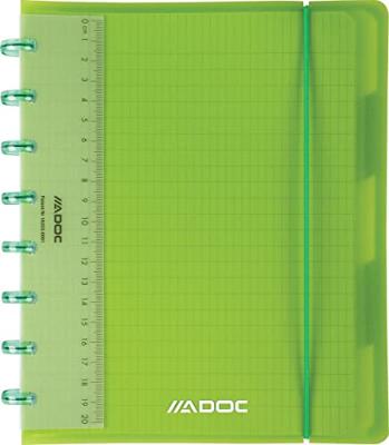 Schrift adoc a5 ruit 4x8mm 144pag 90gr 5 tabbladen | 10 stuks