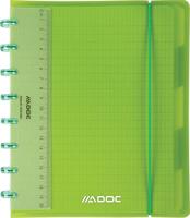 Schrift adoc a5 ruit 4x8mm 144pag 90gr 5 tabbladen | 10 stuks - thumbnail