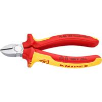 Knipex Zijsnijtang verchroomd ge‹soleerd met meer-componentengrepen, VDE-getest 140 mm - 7006140 - thumbnail