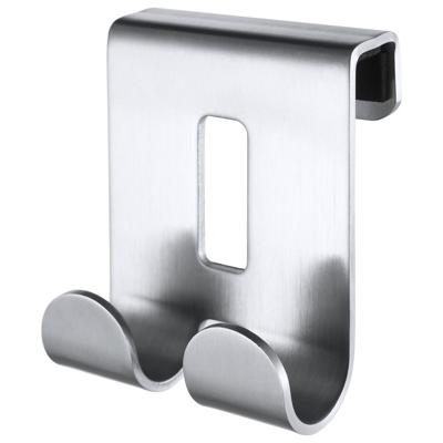 Handdoekhaak Dubbel Haceka Selection 50x65 mm RVS Mat Chroom Haceka