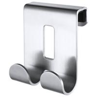 Handdoekhaak Dubbel Haceka Selection 50x65 mm RVS Mat Chroom Haceka - thumbnail