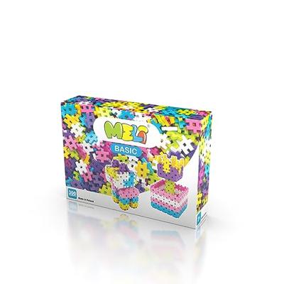 Meli basic roze bouwblokken, 300dlg. Meli basic roze bouwblokken, 300dlg.
