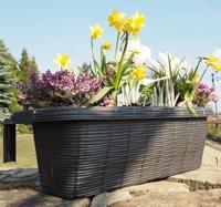 Bama Fioriera Bloem-Balkonbak 60x20x18.5 cm Antraciet - thumbnail