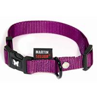 Martin halsband verstelbaar nylon paars - thumbnail