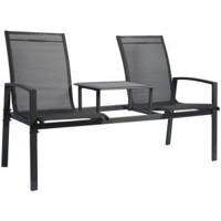 Aluminium tuinbank met tafel - thumbnail