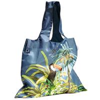 Cedon Boodschappentas Toekan 50 X 42 Cm Polyester Blauw/groen - thumbnail