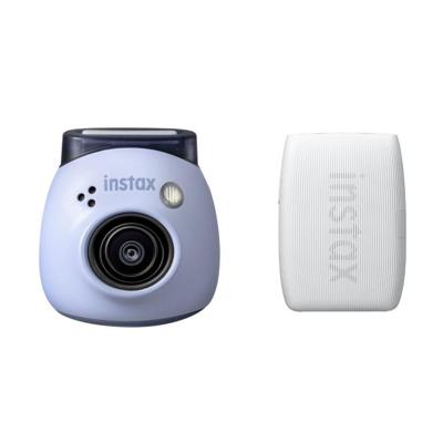 Fujifilm INSTAX PAL digital camera, Lavender Blue + printer mini Link 3, Clay White