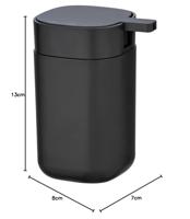 Zeepdispenser Wenko Mat zwart Plastic 350 ml - thumbnail