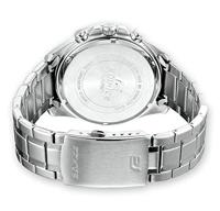 Casio EFR-552D-1A2VUEF Horloge Chronograaf (l x b x h) 53 x 47 x 12.3 mm Zilver-blauw Materiaal (behuizing): RVS Materiaal (armband): RVS - thumbnail