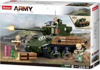 Sluban Army m4a3 (76w) middel tank (m38-b1110) - thumbnail