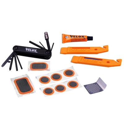Velox bandenreparatieset met bandenlichters en multitool Velox bandenreparatieset met bandenlichters en multitool