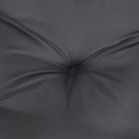Stoelkussens 2 st hoge rug 120x50x7 cm stof gemêleerd antraciet - thumbnail