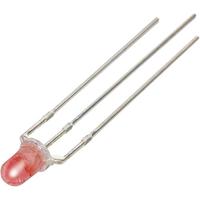 TRU COMPONENTS YBR-30FRW00-C Bedrade LED Rood, Wit Rond 3 mm 1000 mcd, 5040 mcd 34 °, 43 ° 20 mA, 20 mA 2 V, 3.3 V - thumbnail