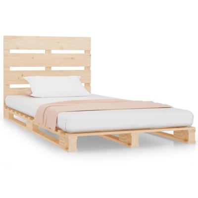 Bedframe zonder matras massief grenenhout 200x200 cm