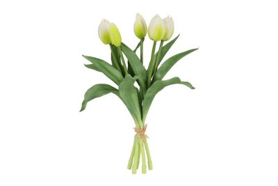 Decostar boeket Tulipa S 30 cm wit