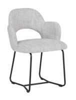 MUST Living Eetkamerstoel 'Vista' Polaris, kleur Lichtgrijs - thumbnail