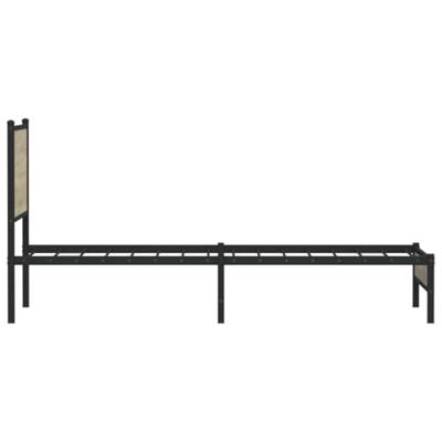 Bedframe zonder matras metaal sonoma eikenkleurig 90x200 cm