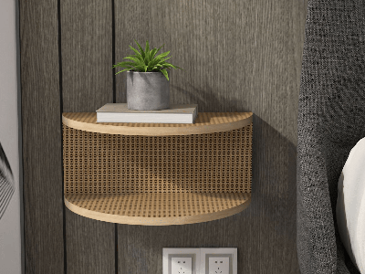 Zwevend nachtkastje CIAO rotan effect