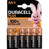 Duracell Alka Plus AA-batterijen set 6-delig - thumbnail