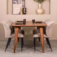 LABEL51 Eetkamertafel Fly - Nature Smooth - Mangohout - 220 cm - thumbnail