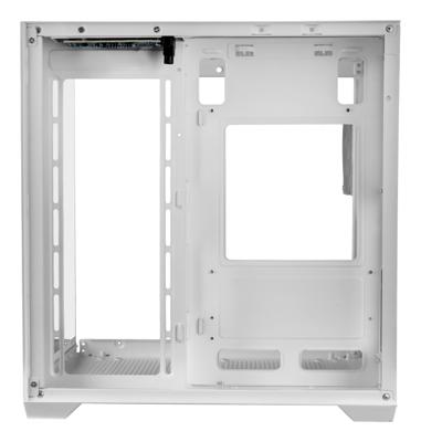 Micro ATX/ITX Mini tower-doos Behuizing Mars Gaming MCVIEW2W Wit - thumbnail