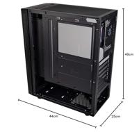 Kolink VOID RGB Midi-tower Gaming-behuizing Zwart 1 voorgeïnstalleerde LED-ventilator, Zijvenster, Stoffilter - thumbnail