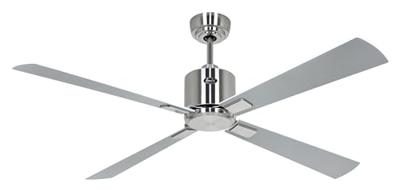 CasaFan ECO NEO III 132 BN-WE/LG WiFi Flügel Weiß/Lichtgrau Plafondventilator 27 W (Ø x h) 132 cm x 360 mm Chroom (geborsteld) Met afstandsbediening, Timer,