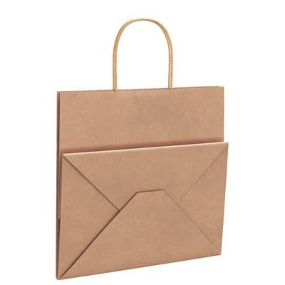VidaXL Papieren zakken 50 st met hengsels 26x17x25 cm bruin