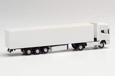 Herpa 013802 N Scania R TL trekker-opleggercombinatie met gesloten trailer - minikit